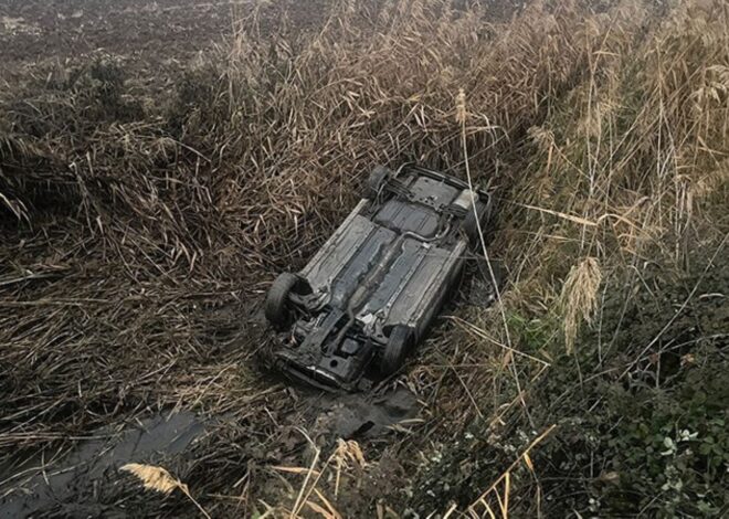 Otomobili devrildi: Emekli polis hayatını kaybetti